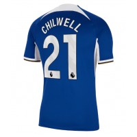 Camisa de Futebol Chelsea Ben Chilwell #21 Equipamento Principal 2023-24 Manga Curta